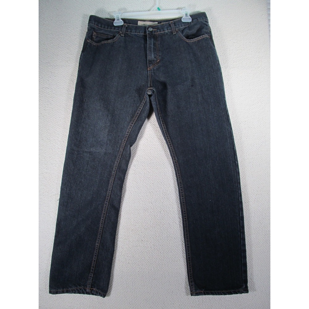 Vintage Genes Slim Fit Jeans W38 L30 Dark Wash Classic 5-Pocket Streetwear Denim